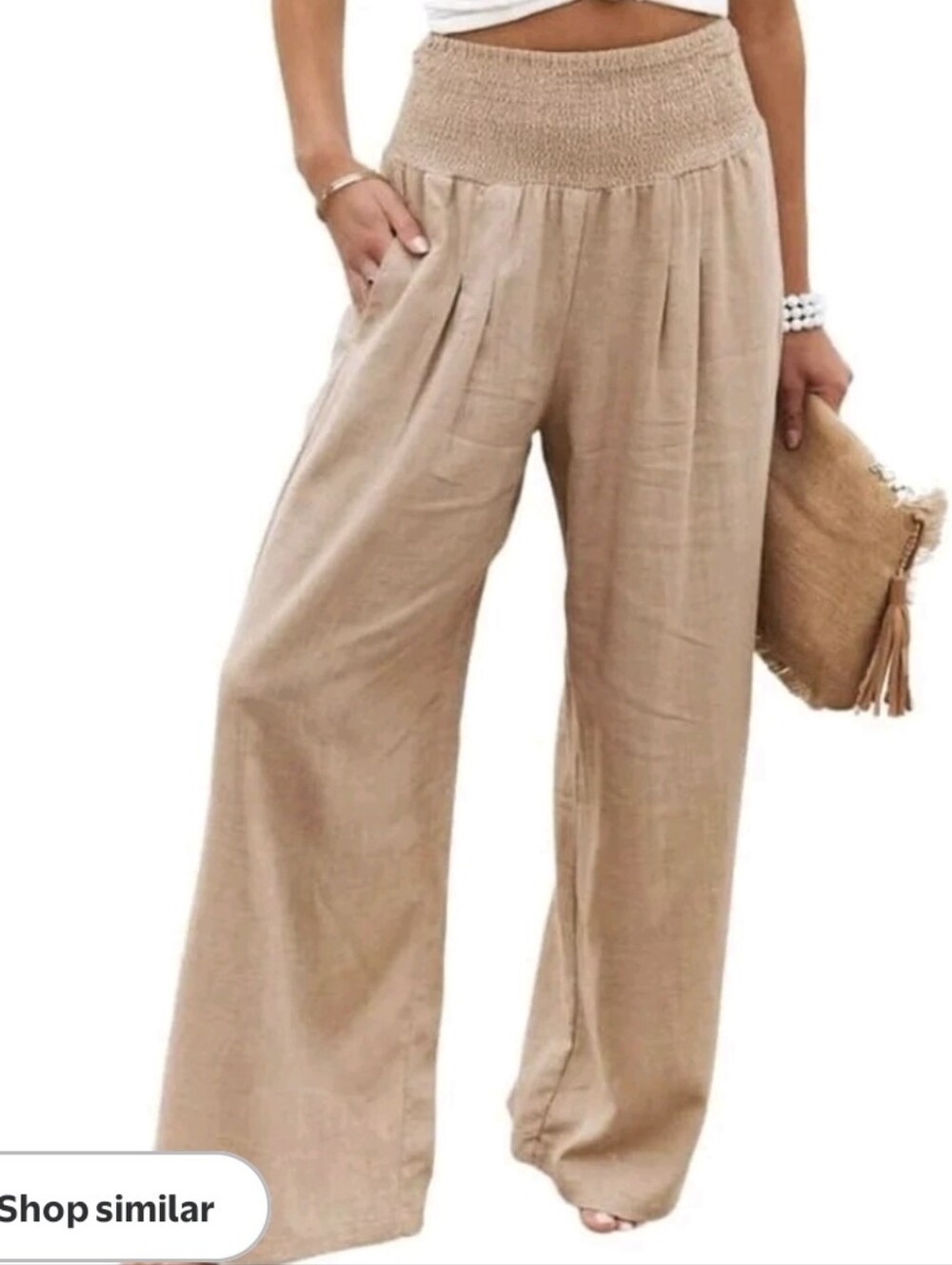 Isabel Wide-Leg Cream Palazzo Jumpsuit